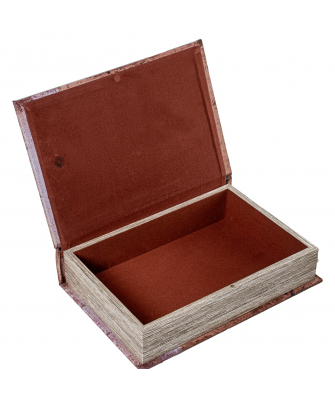 Set 2 Cajas Libro Madera / Espejo