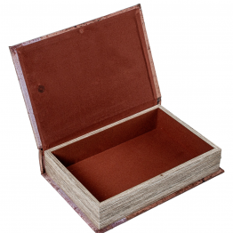 Set 2 Cajas Libro Madera / Espejo