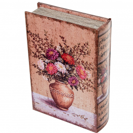 Set 2 Cajas Libro Madera / Espejo