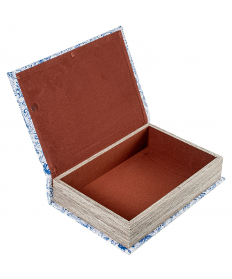 Set 2 Cajas Libro Madera /Espejo