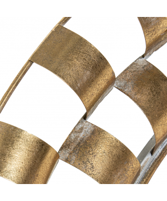 Espejo Metal 89cm Dorado Redondo Ø89x5cm