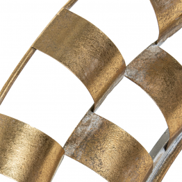 Espejo Metal 89cm Dorado Redondo Ø89x5cm