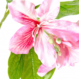 Planta Artificial Arbol Orquideas Rosa 120 Cm 5 Ramos 120 Cm.