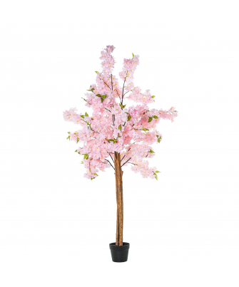 Planta Artificial Cerezo 160 Cm Rosa Cherry 4 Troncos 160 Cm.