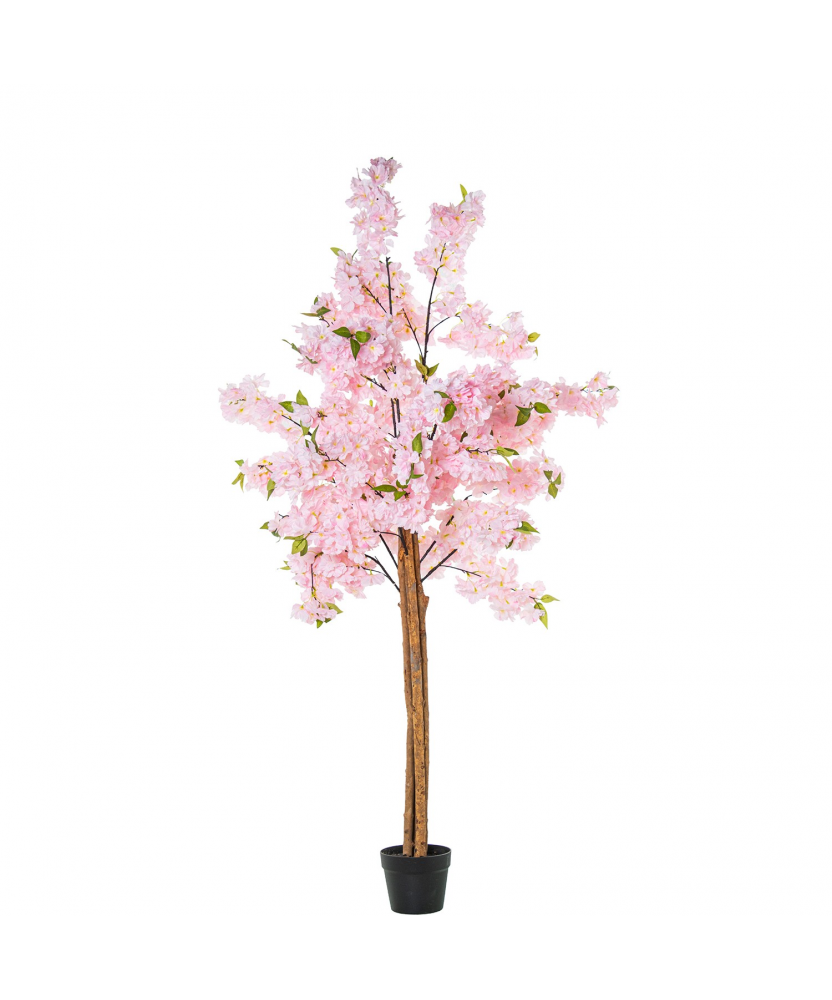 Planta Artificial Cerezo 160 Cm Rosa Cherry 4 Troncos 160 Cm.