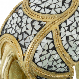 Figura Jirafa 69cm Resina Dorada 39x18x69cm