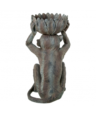 Figura Resina Chimpancé C/cuenco 29x28x49cm