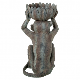 Figura Resina Chimpancé C/cuenco 29x28x49cm