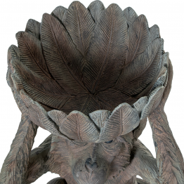 Figura Resina Chimpancé C/cuenco 29x28x49cm