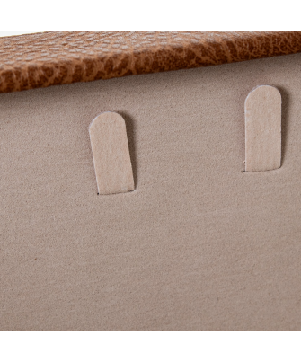 Joyero Polipiel/ratan C/espejo Marron C/cierre 30x20x9.5cm