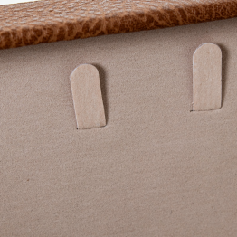 Joyero Polipiel/ratan C/espejo Marron C/cierre 30x20x9.5cm