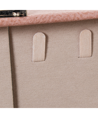 copia de Joyero Polipiel/ratan C/espejo Rosa C/cierre 30x20x9.5cm