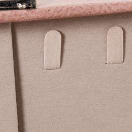 copia de Joyero Polipiel/ratan C/espejo Rosa C/cierre 30x20x9.5cm