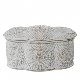 Joyero Resina Blanco 13x8,5x7cm