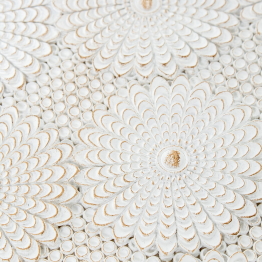 Bandeja Resina Blanca 29x15x1,5cm