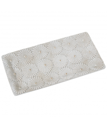 Bandeja Resina Blanca 29x15x1,5cm