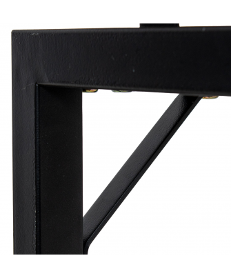 Mesa Entrada Madera C/patas Metal 80x25x80cm