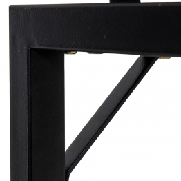 Mesa Entrada Madera C/patas Metal 80x25x80cm