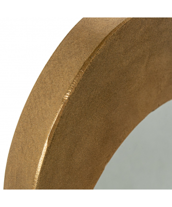 Espejo Sobremesa Metal Dorado 22x16x38cm