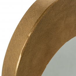 Espejo Sobremesa Metal Dorado 22x16x38cm