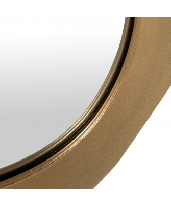 Espejo Sobremesa Metal Dorado 22x16x38cm