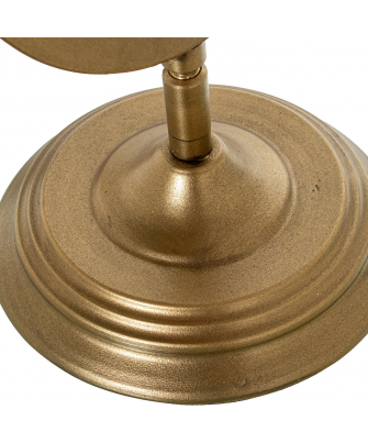 Espejo Sobremesa Metal Dorado 22x16x38cm