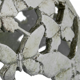 Figura Menina 23cm Resina Plateada 20x10x23cm