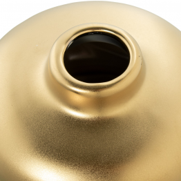 Jarron Ceramica Abstracto 20cm Oro Mate Ø15x20cm