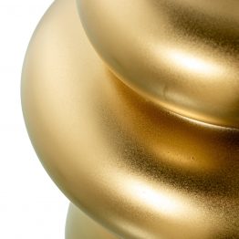 Jarron Ceramica Abstracto 20cm Oro Mate Ø15x20cm