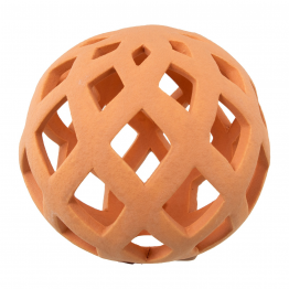 Set 2 Bolas Ceramica Calada 10cm Marron Teja Ø10cm