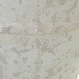 Jarrón Cerámica Blanca Ø21x43cm