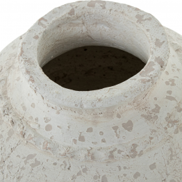 Jarrón Cerámica Blanca Ø21x43cm