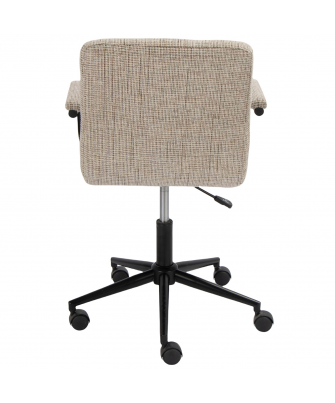 Silla Giratoria Metal C/ruedas Gris 57.5x59x90.5/101cm