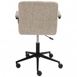 Silla Giratoria Metal C/ruedas Gris 57.5x59x90.5/101cm