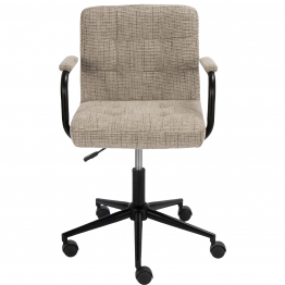 Silla Giratoria Metal C/ruedas Gris 57.5x59x90.5/101cm