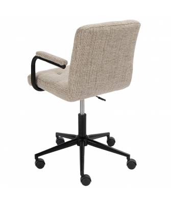 Silla Giratoria Metal C/ruedas Gris 57.5x59x90.5/101cm