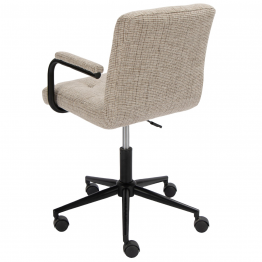 Silla Giratoria Metal C/ruedas Gris 57.5x59x90.5/101cm