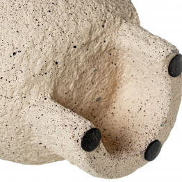 Set 2 Maceteros Cerámica Crema Ø17x20cm+ø11x13cm