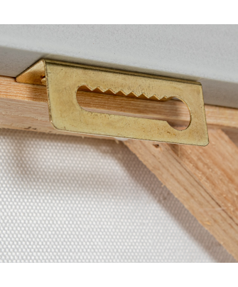 Cuadro Lienzo Marco Madera Natural 48x68cm Abstracto 50x70x3,5cm