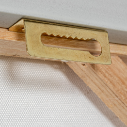 Cuadro Lienzo Marco Madera Natural 48x68cm Abstracto 50x70x3,5cm