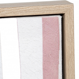 Cuadro Lienzo Marco Madera Natural 48x68cm Abstracto 50x70x3,5cm