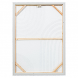 Cuadro Lienzo Marco Madera Natural 48x68cm Abstracto 50x70x3,5cm