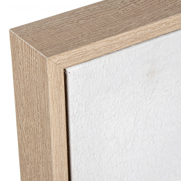 Cuadro Lienzo Marco Madera Natural 48x68cm Abstracto 50x70x3,5cm