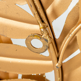 Adorno Pared Metal Árbol Dorado 74x90x6,5cm