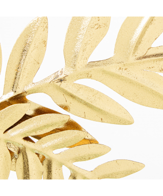 Adorno Pared Metal Árbol Dorado 74x90x6,5cm