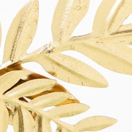 Adorno Pared Metal Árbol Dorado 74x90x6,5cm