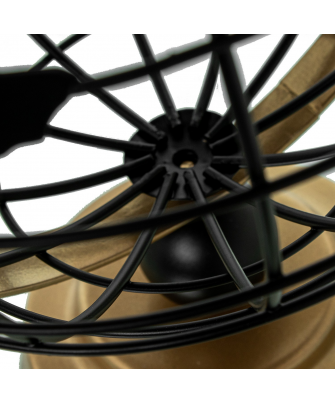 Globo Terraqueo Metal Hueco Negro 20.5x18x30cm