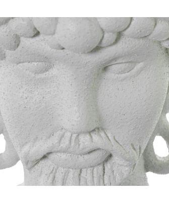 Jarrón Cerámica Abstracto 34cm Blanco 27x9x34cm