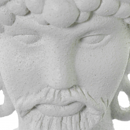 Jarrón Cerámica Abstracto 34cm Blanco 27x9x34cm