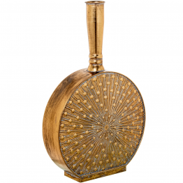 Jarrón Metal Dorado 40x14x64cm